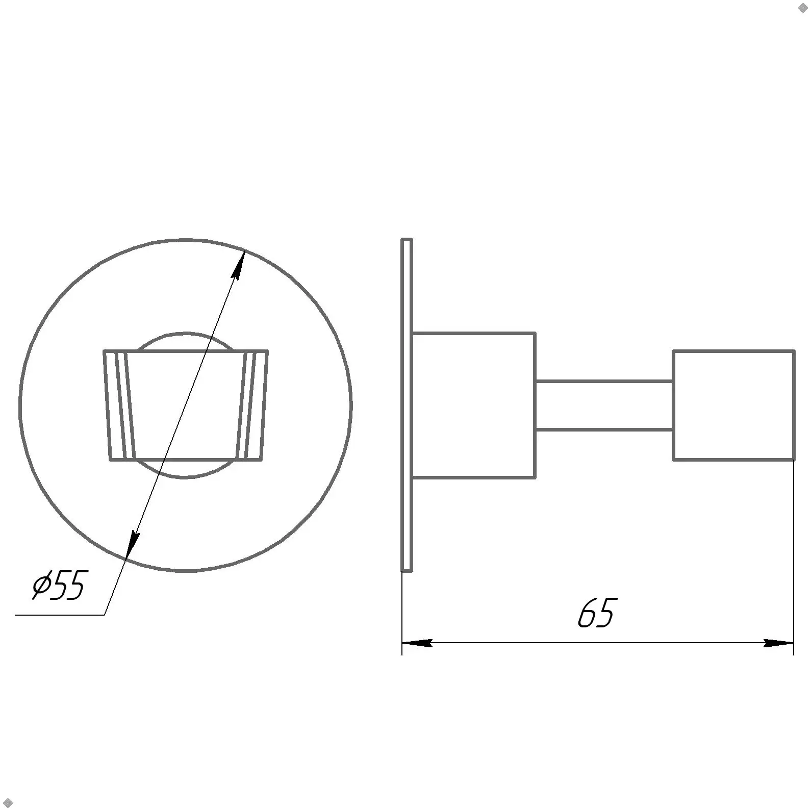 Тримач-кронштейн Globus Lux SS8025 для душової лійки (GSR-000022597) - фото 4 Тримач-кронштейн Globus Lux SS8025 для душової лійки (GSR-000022597) - фото 4
