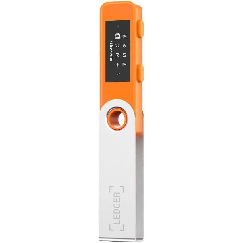 Крипто-кошелек аппаратный холодный Ledger Nano S Plus Orange BTC - фото 2