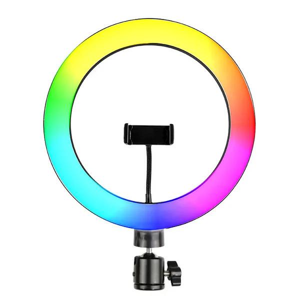 Кольцевой свет Usb Led Ring Mj 33 Rgb с держателем для телефона