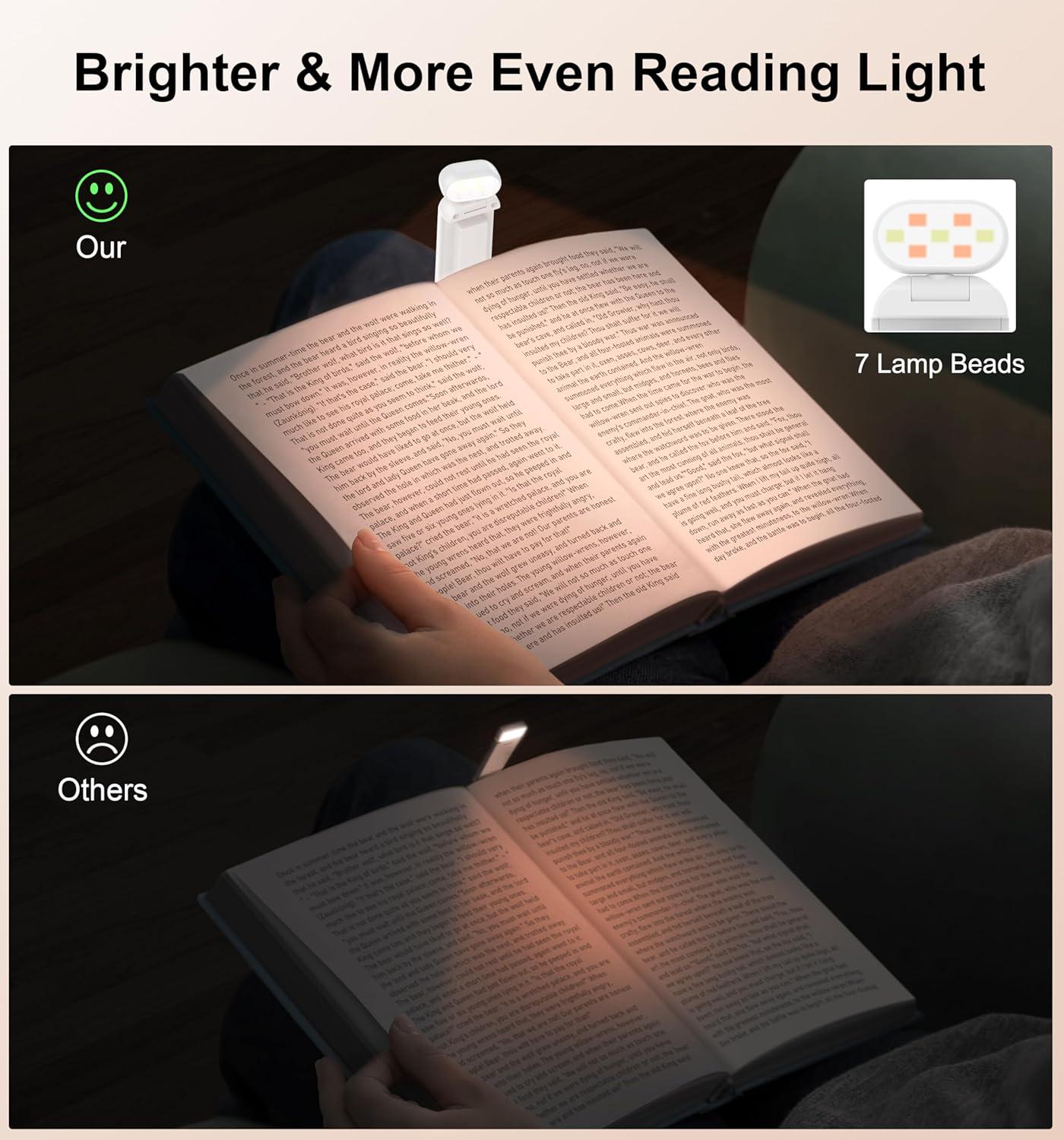 Настільна лампа для читання акумуляторна Gritin LED Book Light 500 mAh до 80 годин роботи White (G1313) - фото 3 Настільна лампа для читання акумуляторна Gritin LED Book Light 500 mAh до 80 годин роботи White (G1313) - фото 3
