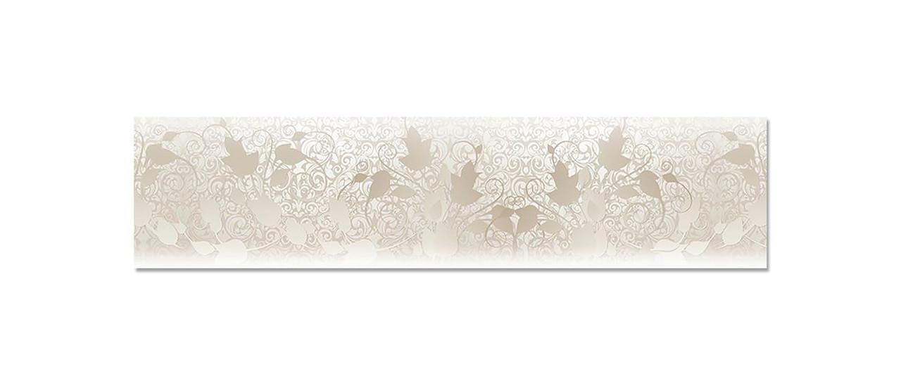 Кухонный фартук Бежевый узор из самоклеющейся виниловой пленки 60х250 см Бежевый