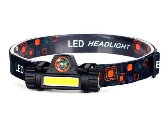 Фонарь аккумуляторный налобный Baziator 665 XML T6 с магнитом