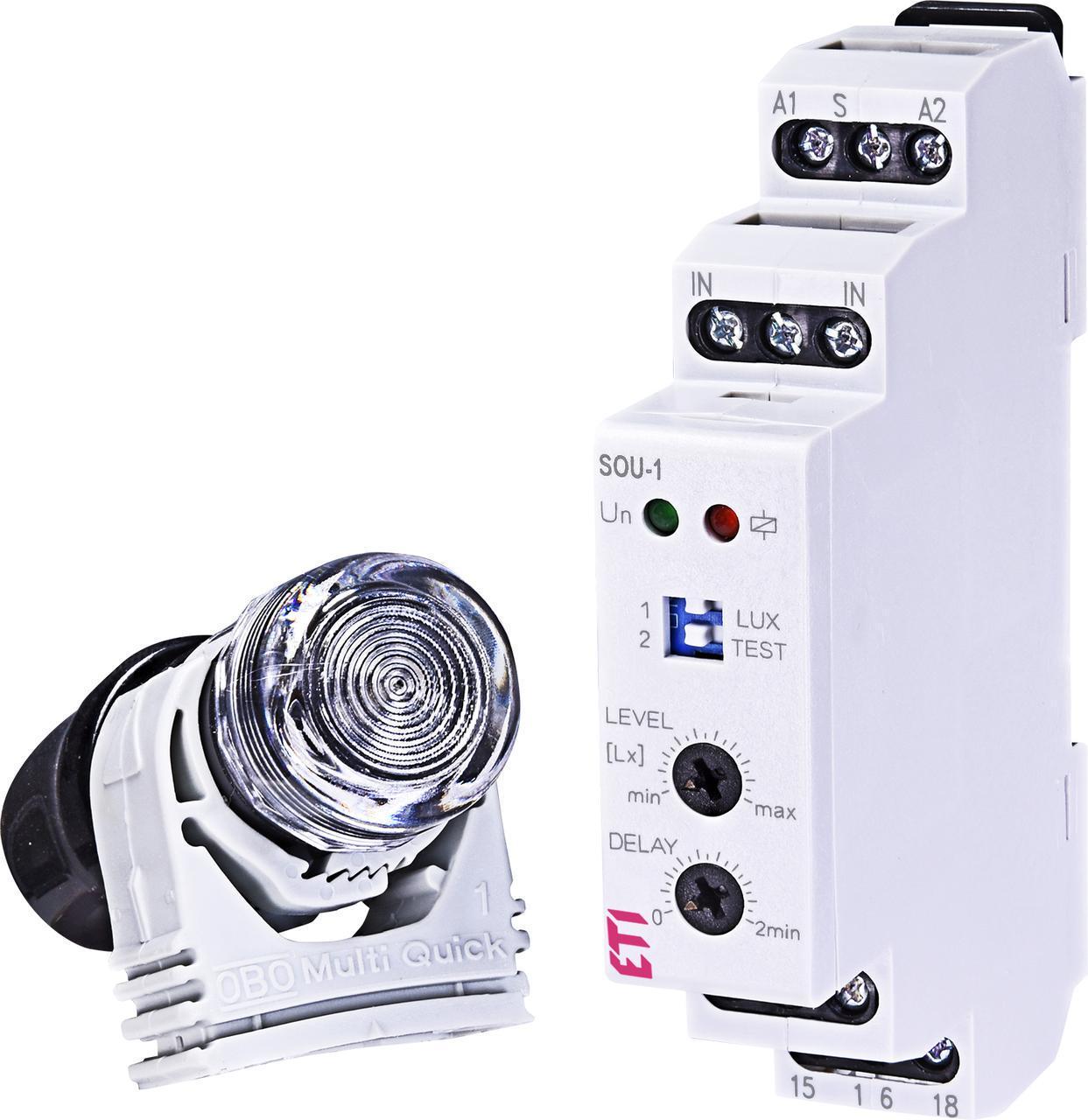 Сутінкове реле ETI SOU-1 UNI 12-240 AC/DC 16A AC1 (2470018)