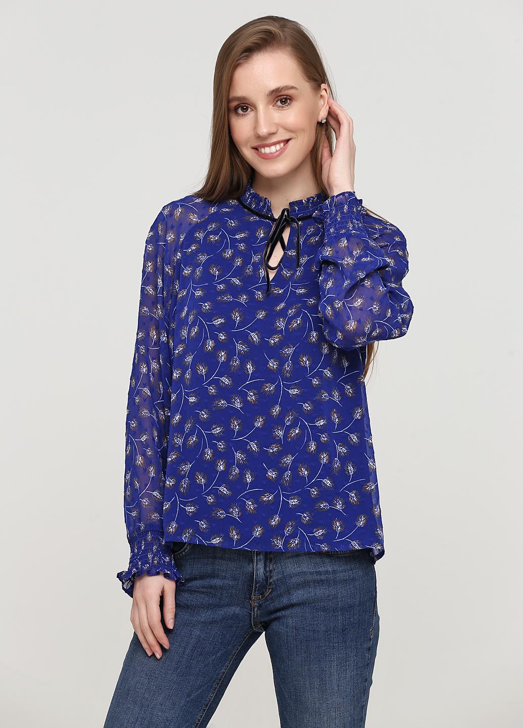 Блузка Comma By S.Oliver р. 36 Синий (2000000901299)