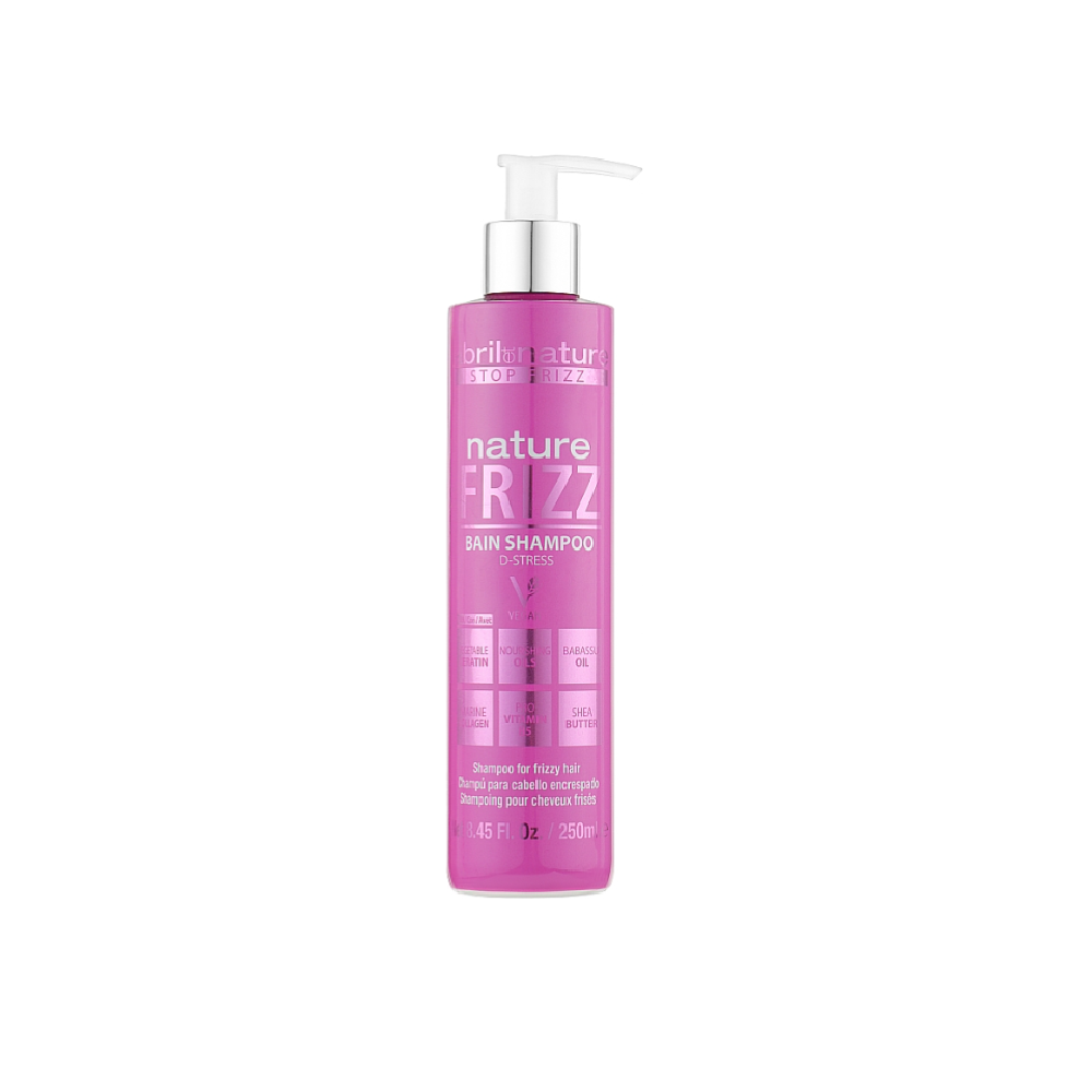 Шампунь для вирівнювання волосся Abril et Nature Nature Frizz D-Stress Bain Shampoo 250 мл