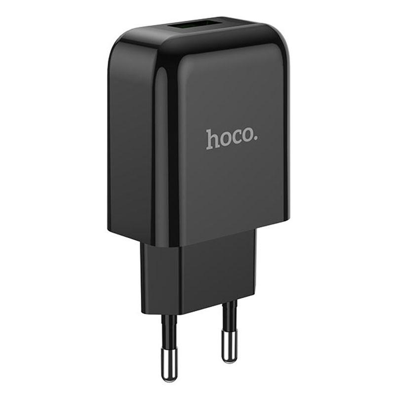 Зарядное сетевое устройство универсальное Hoco N2 1USB 2,1A Black Зарядное сетевое устройство универсальное Hoco N2 1USB 2,1A Black