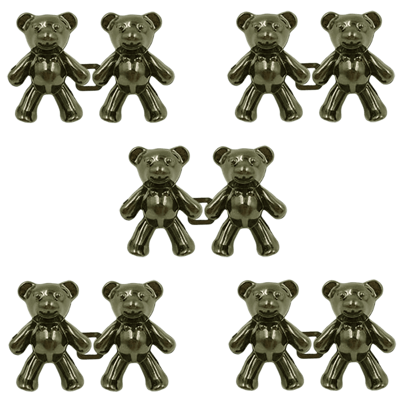 Застежки ClippyFit для уменьшения талии джинсов съемные Мишки 5 шт. Медный (1981)