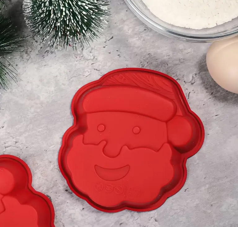 Силиконовая форма для выпечки в форме Санта Клауса Красный (ULC-129) - фото 6 Силиконовая форма для выпечки в форме Санта Клауса Красный (ULC-129) - фото 6