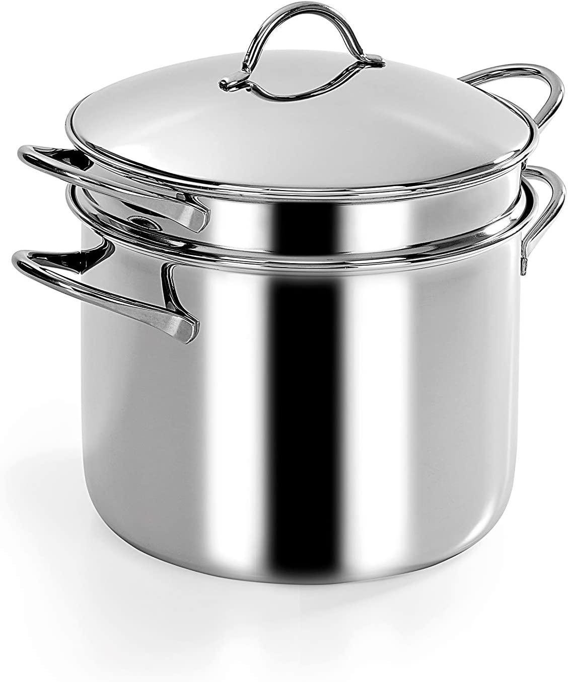 Каструля з кришкою для пасти Barazzoni Pastamania 22 см 6 л (401049022)