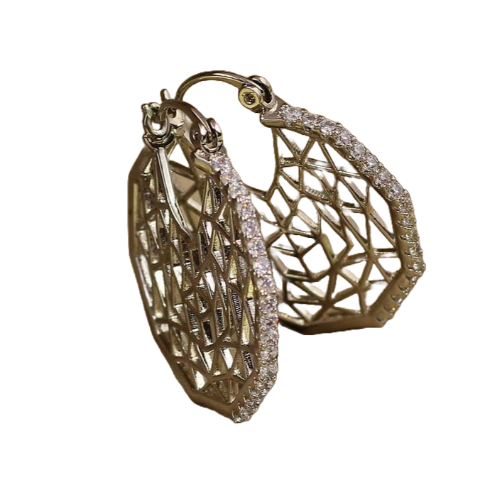 Серьги кольца Хuping Jewelry сеточка 3 см Серебристый (2629124980) Серьги кольца Хuping Jewelry сеточка 3 см Серебристый (2629124980)