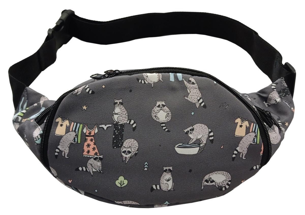 Сумка-бананка Tiger Moon Print Енот-полоскун (S209150)