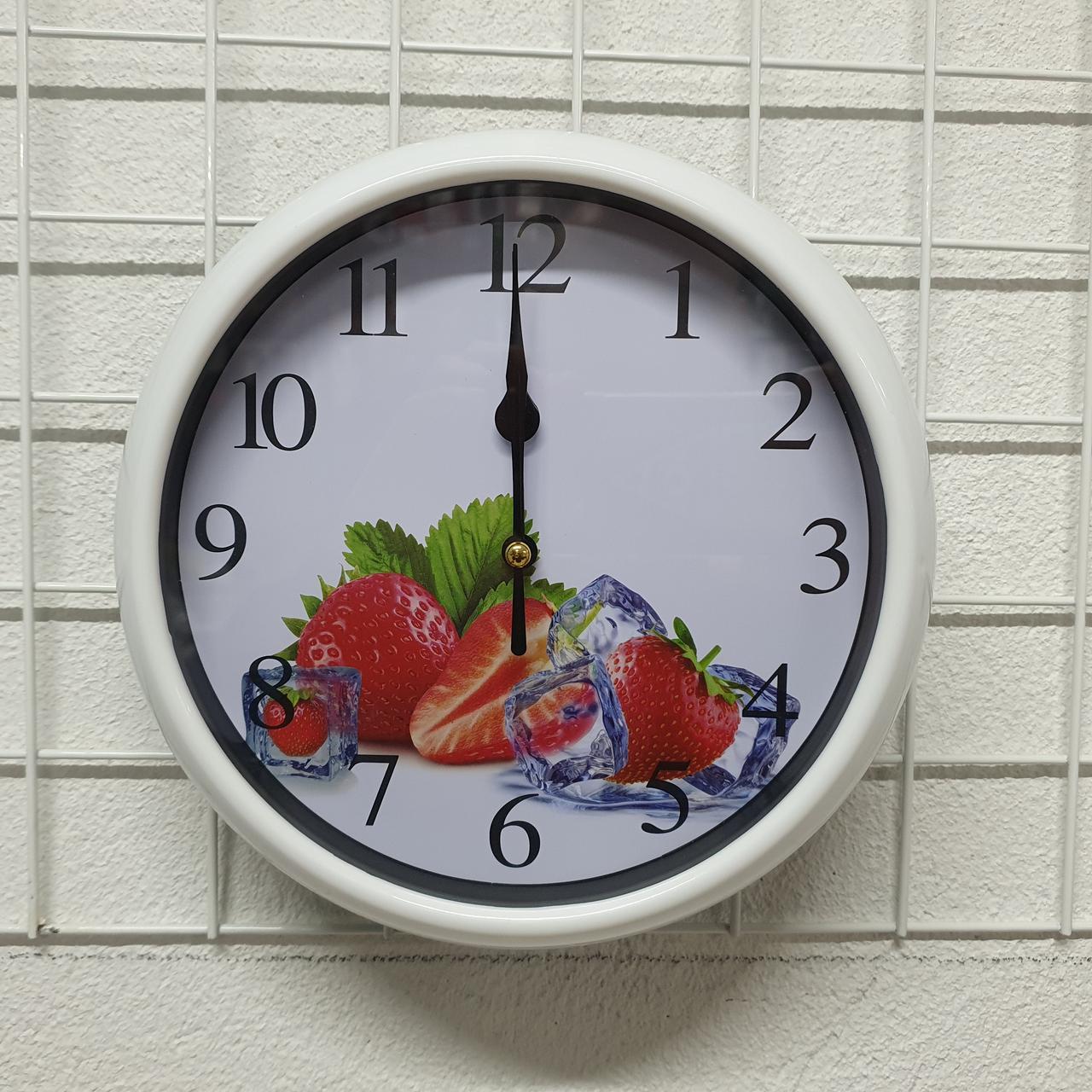 Годинник настінний Quartz 530F Полуниця (27231552)