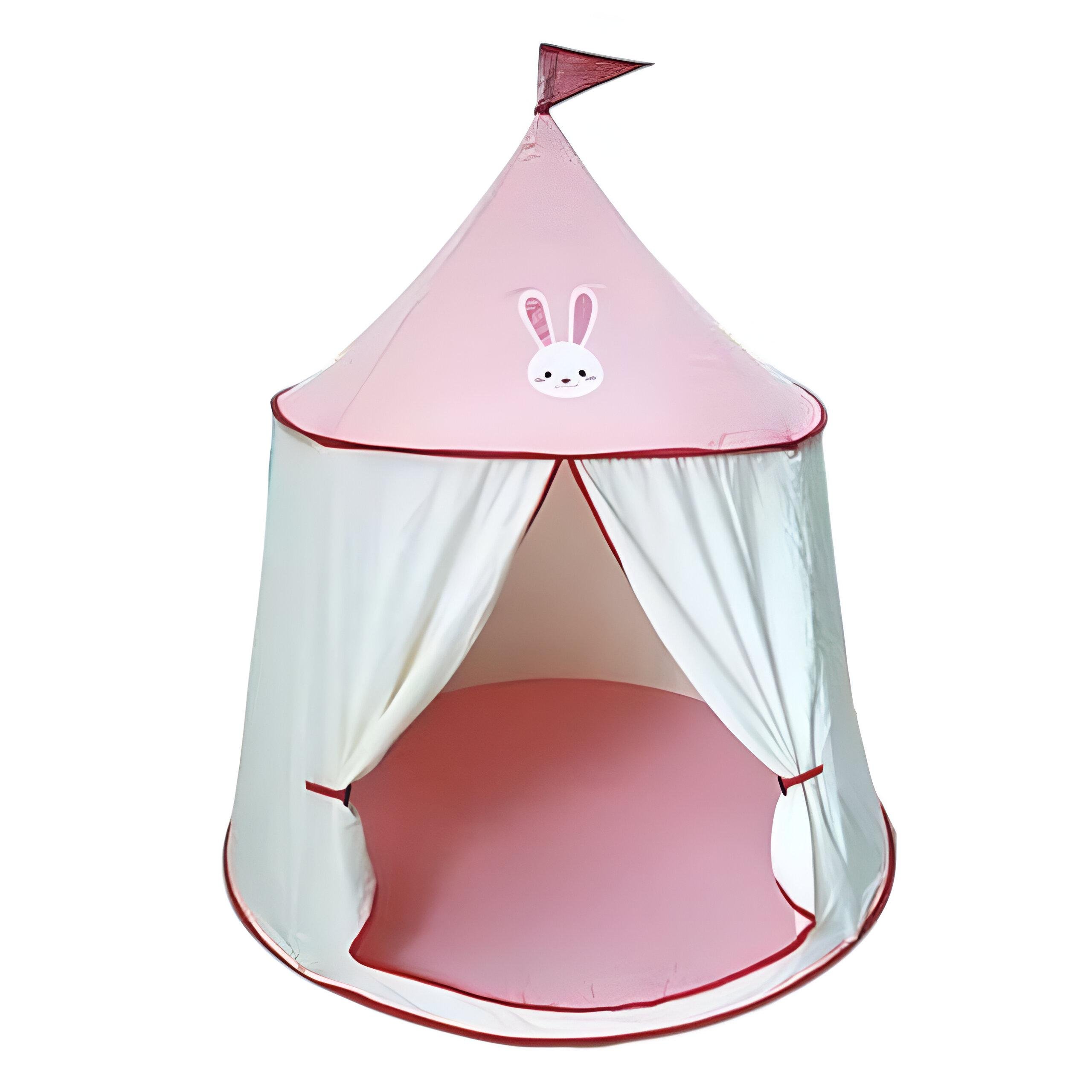 Детская игровая палатка 668-93 116x116x130 см Розовый - фото 1 Детская игровая палатка 668-93 116x116x130 см Розовый - фото 1