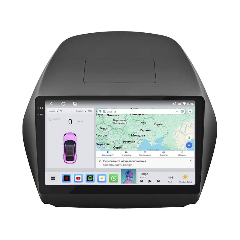 Автомагнитола штатная Lesko QLED CarPlay/4G/Wi-Fi/GPS/360° для Hyundai Tucson II 2009-2015 4/64Gb 10" (2352207356)