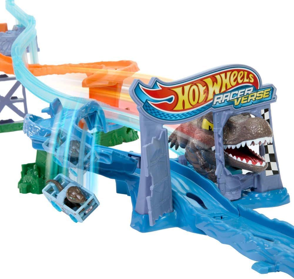 Игровой набор Хот Вилс Hot Wheels Jurassic World Velociraptor Vehicle Track Set (423698563) - фото 6 Игровой набор Хот Вилс Hot Wheels Jurassic World Velociraptor Vehicle Track Set (423698563) - фото 6