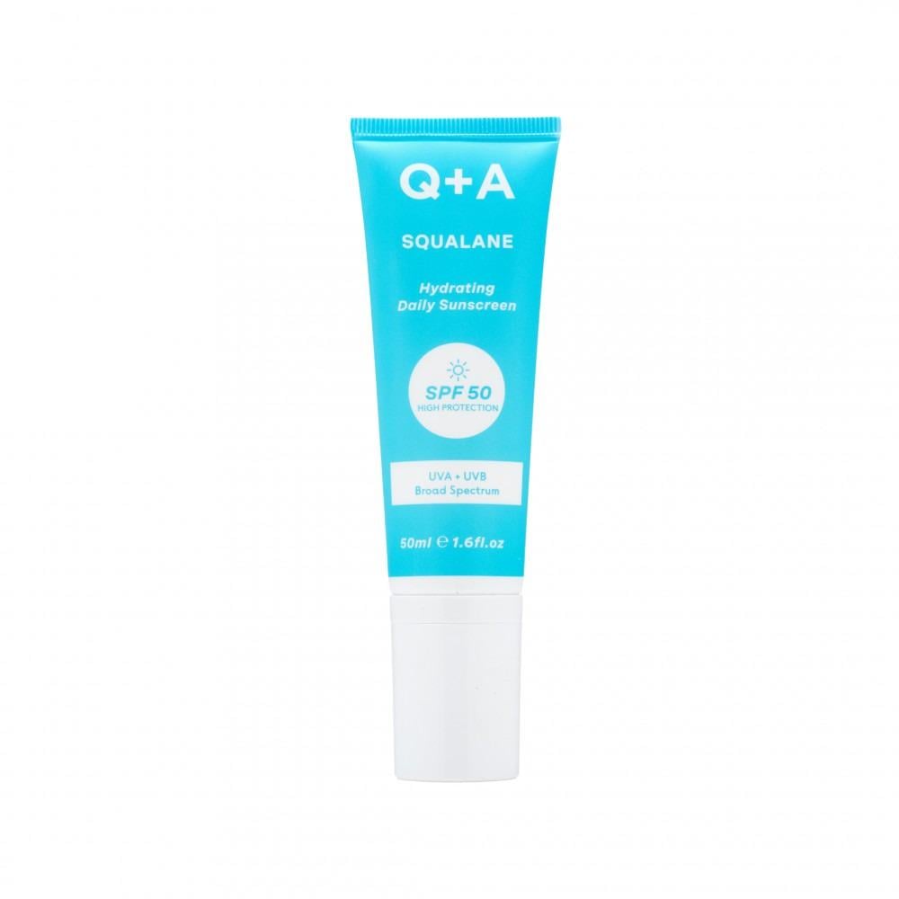 Крем для лица Q+A Squalane Hydrating Daily Sunscreen увлажняющий солнцезащитный 50 мл