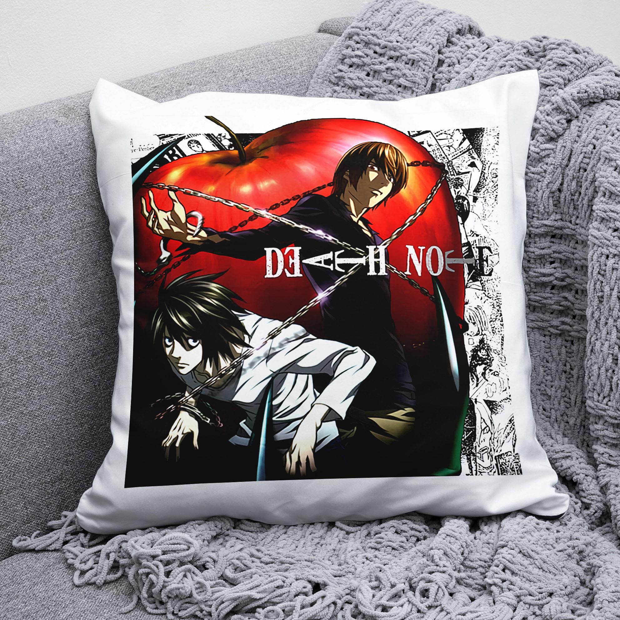 Плюшевая подушка квадрат с принтом аниме Death Note