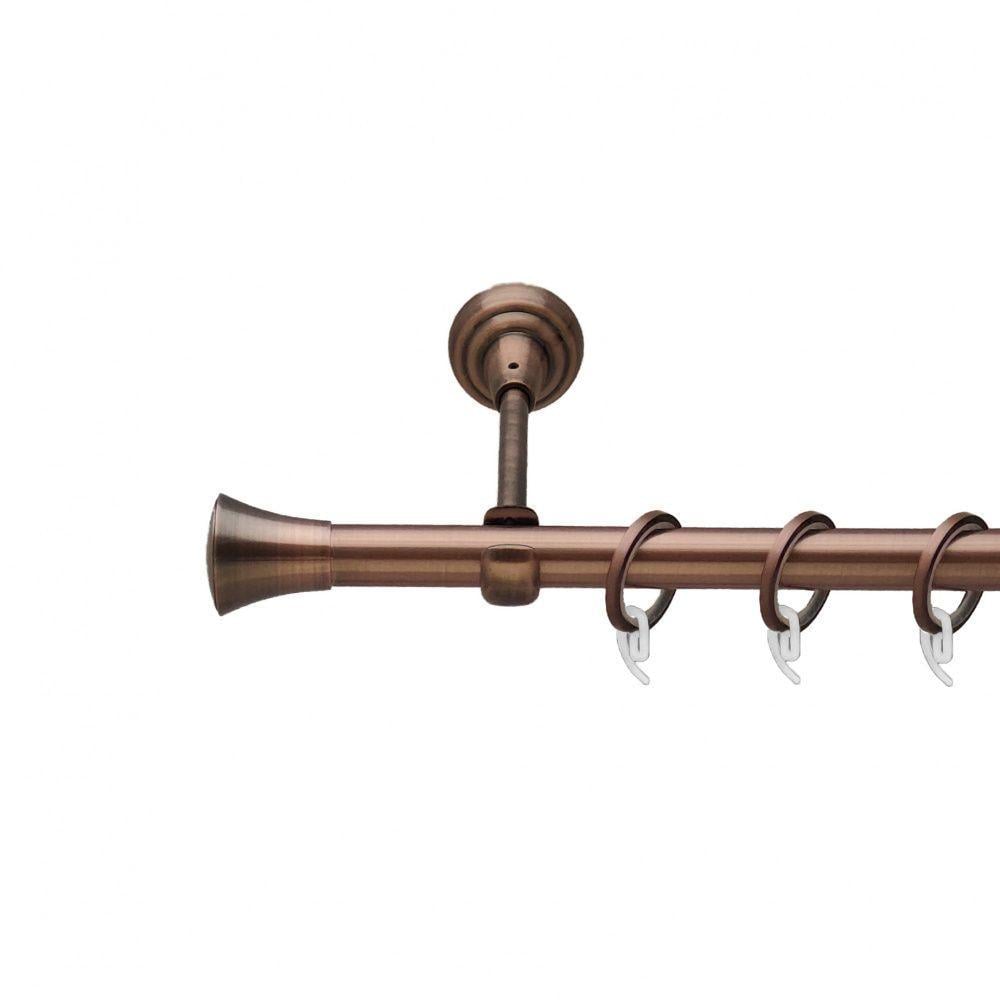 Карниз Orvit Принц однорядний гладкий 19 мм 240 см Антична мідь (00-00011883)