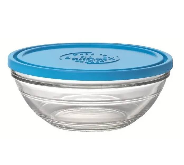 Контейнер круглый Duralex Lys 9066АМ06 стеклянный с крышкой 970 мл (6576f137a8a721581944a3c6)