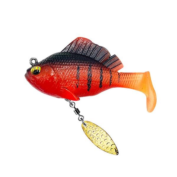 Силиконовые приманки L00115-2 на щуку/судака/окуня с грузилом весом 14 г 5 шт. (L00115-2) - фото 6