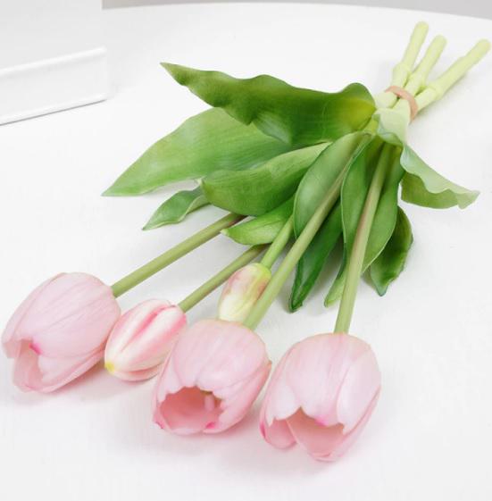 Тюльпан букет Indigo Lux3 головы 2 бутона 40 см Розовый (778-4) - фото 3 Тюльпан букет Indigo Lux3 головы 2 бутона 40 см Розовый (778-4) - фото 3