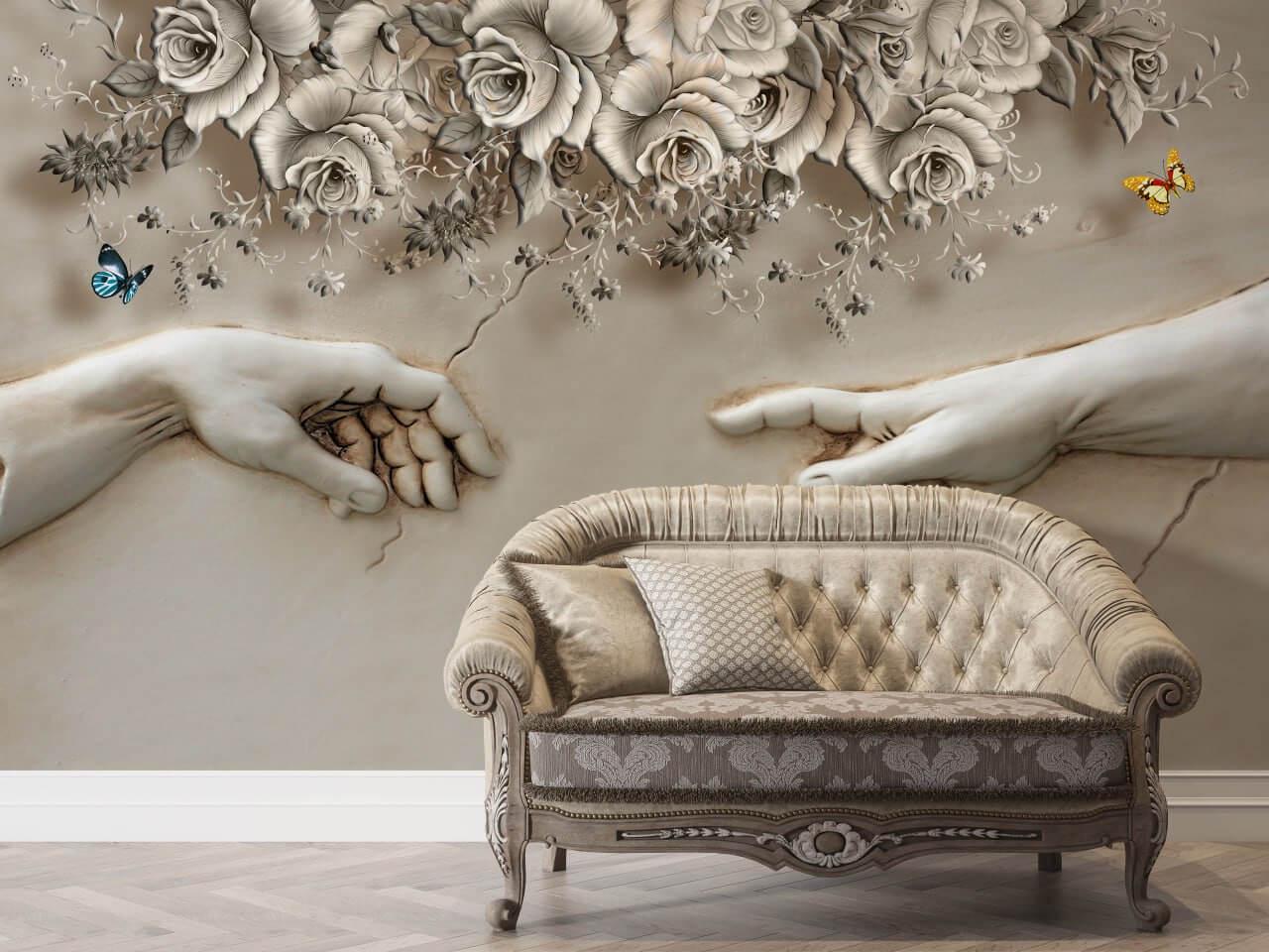 Фотообои флизелиновые Styleo Print-walls 3D Каменная нежность 099 300х250 см (Pw-099/2)