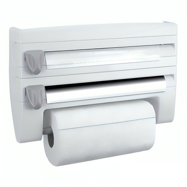 Кухонный диспенсер для бумажных полотенец/пищевой пленки и фольги