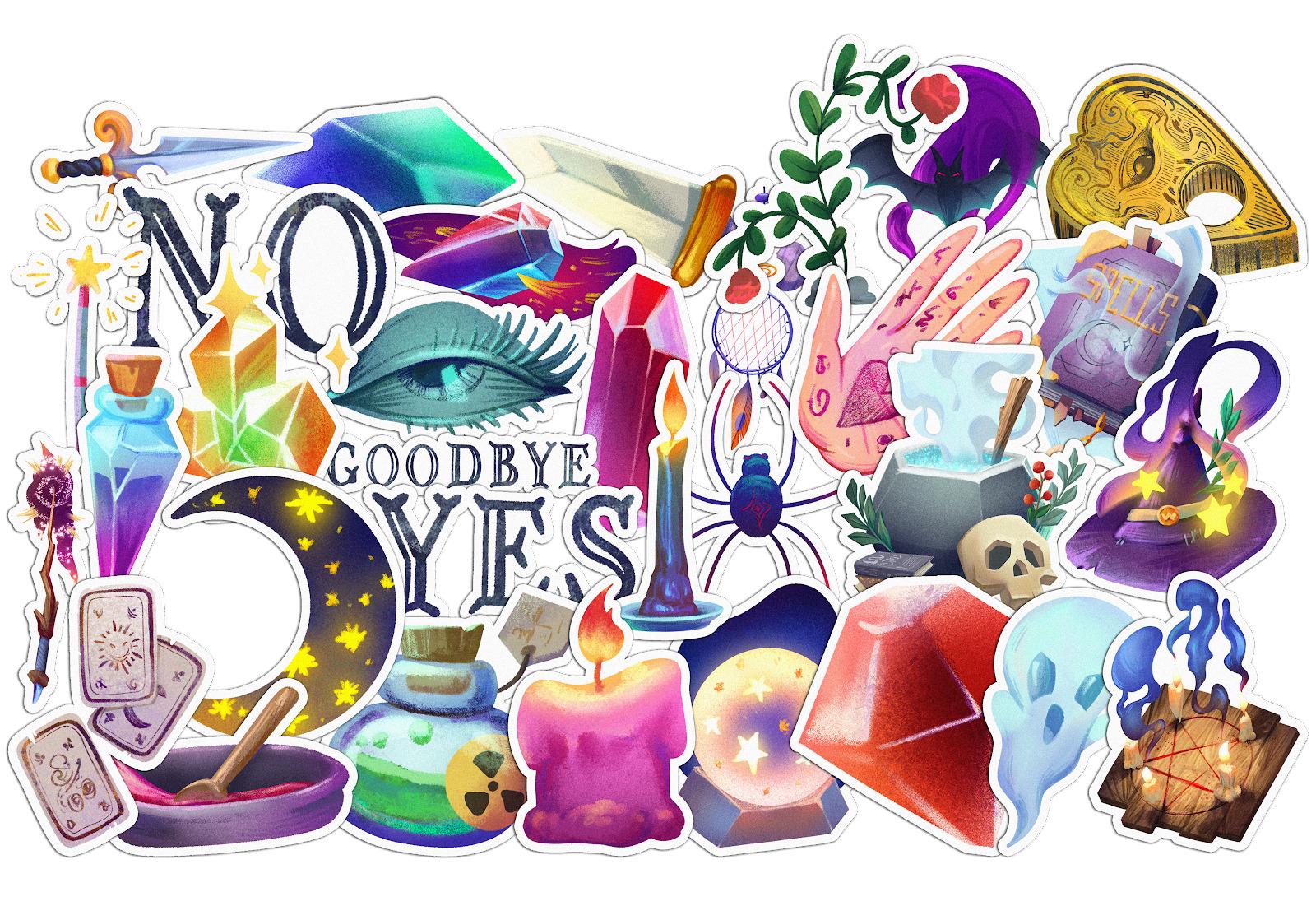 Набор cтикеров Lex Altern Оккультизм виниловые 32 шт. - фото 2 Набор cтикеров Lex Altern Оккультизм виниловые 32 шт. - фото 2