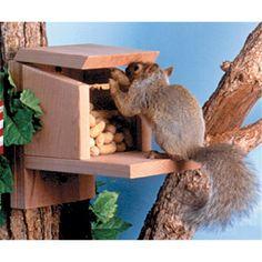 Кормушка для белок Сюрприз из древесины без краски 27х25х16 см - фото 9