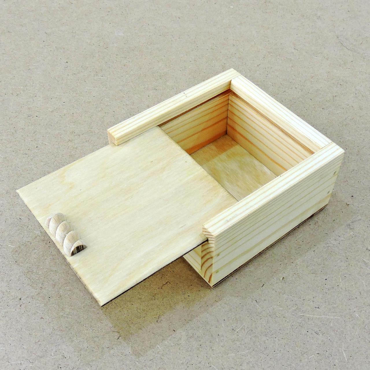 Подарочная коробка из дерева Брешиа 100х100х45 мм Бланже (ПДУ-0009301)