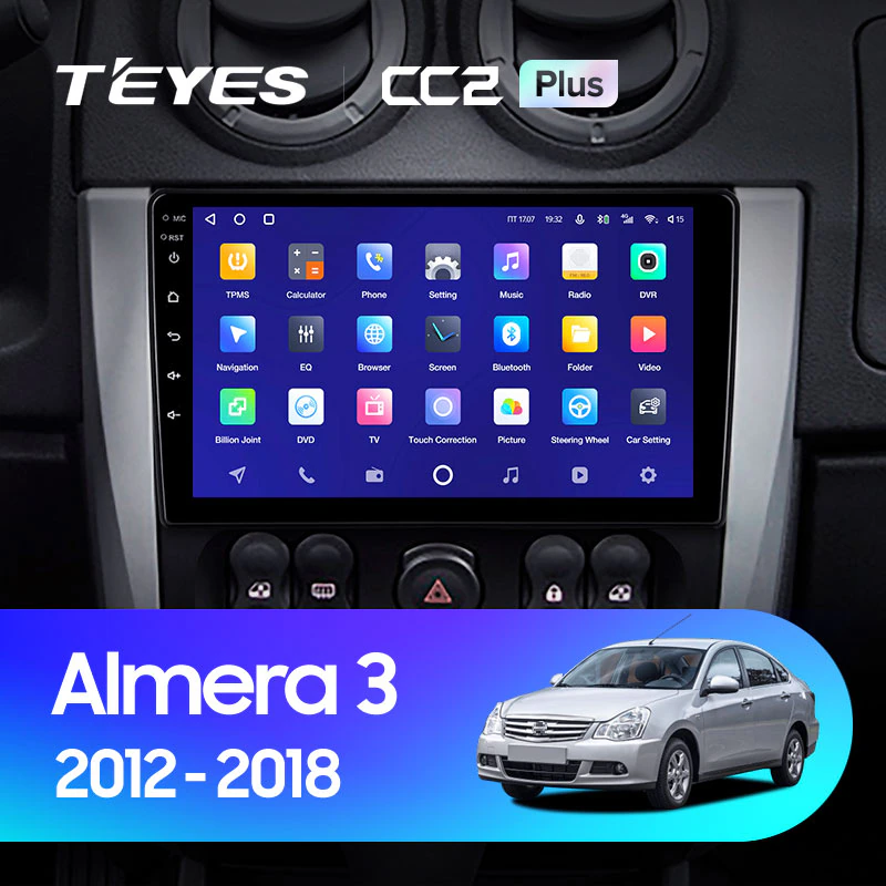 Автомагнитола штатная Teyes CC2 Plus для Nissan Almera 3 G15 2012-2018 Android CC2 PLUS 6+128G Wi-Fi+4G (1798567875) - фото 3