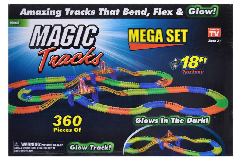 Трек Magic Tracks со световыми эффектами 47x32x8 см 360 дет Разноцветный (D360)