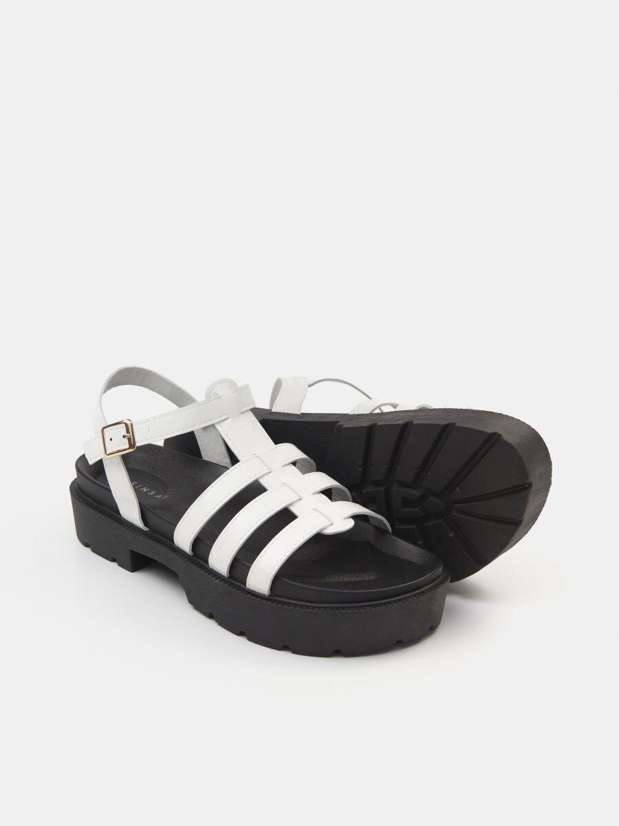 Сандалі Sinsay р. 39 Чорно-білий (9854239) - фото 3 Сандалі Sinsay р. 39 Чорно-білий (9854239) - фото 3