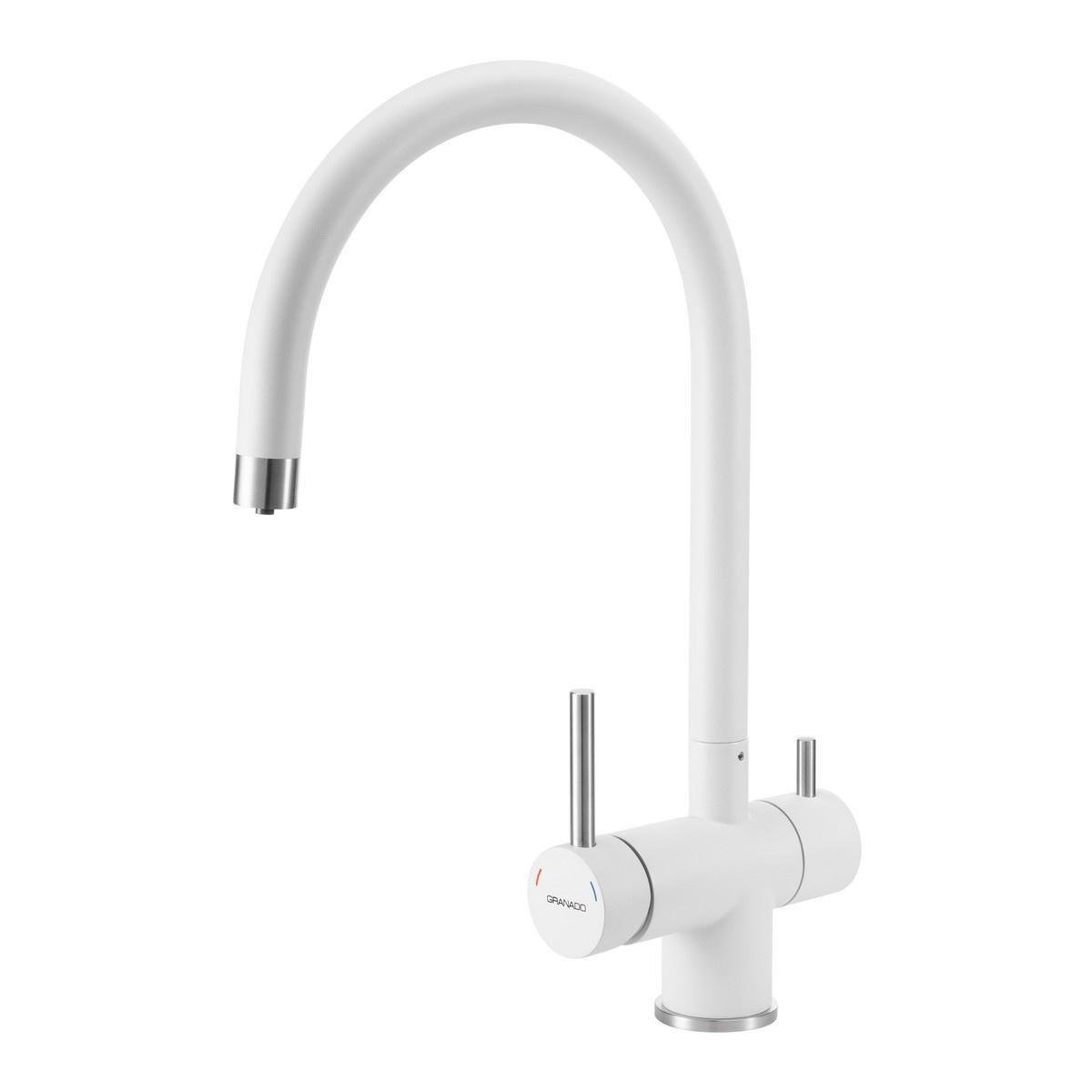 Смеситель для кухни Granado Caspe White однорычажный Белый (GRA-24346)