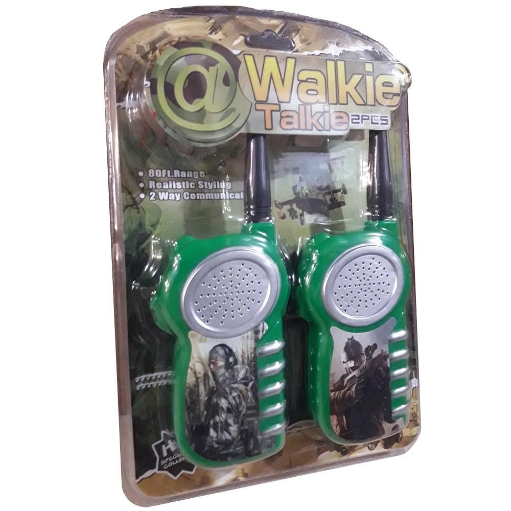 Детский игровой набор раций Walkie Talkie от 6 лет 2 шт. Зеленый (28443649)