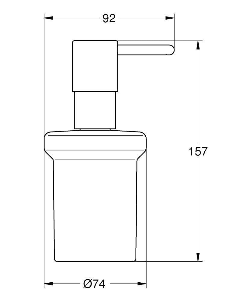 Дозатор для рідкого мила Grohe Essentials 40394001 настільний 160 мл Хром (111173) - фото 2