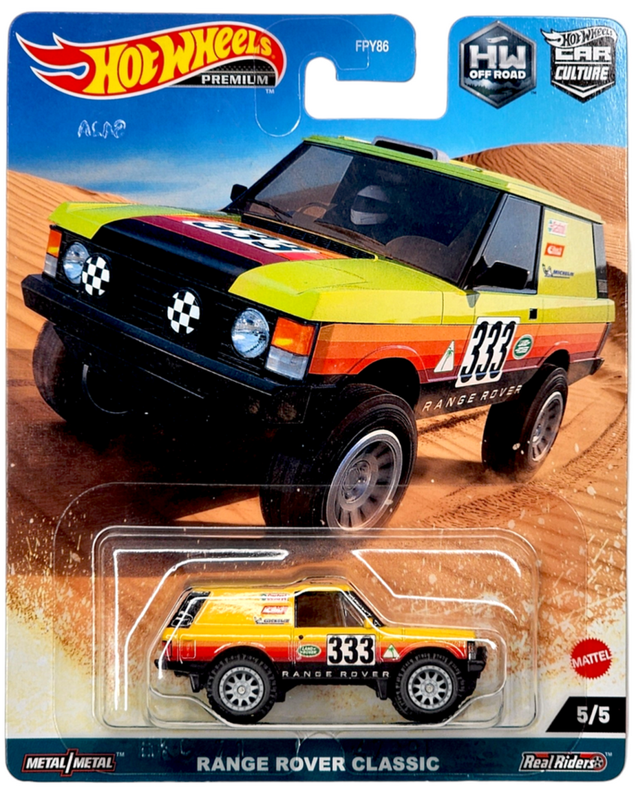 Іграшкова машинка Hot Wheels Premium Range Rover Classic 2023 Off Road 5/5 Car Culture (HKC71)