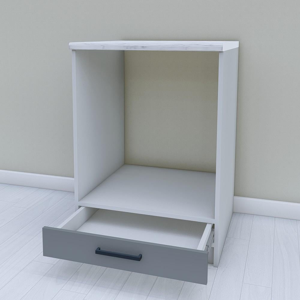 Тумба нижня для кухні Opendoors МП6 під духовку без стільниці 600 мм Графітовий/Світло-сірий (МП6/12) - фото 2 Тумба нижня для кухні Opendoors МП6 під духовку без стільниці 600 мм Графітовий/Світло-сірий (МП6/12) - фото 2