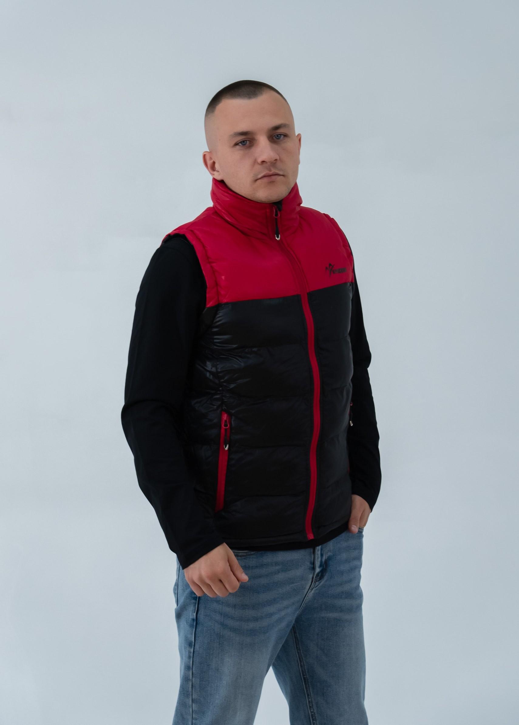 Жилет чоловічий Alpine Crown Vest Aspen ACPV-50748 р. 50 Black/Red - фото 7