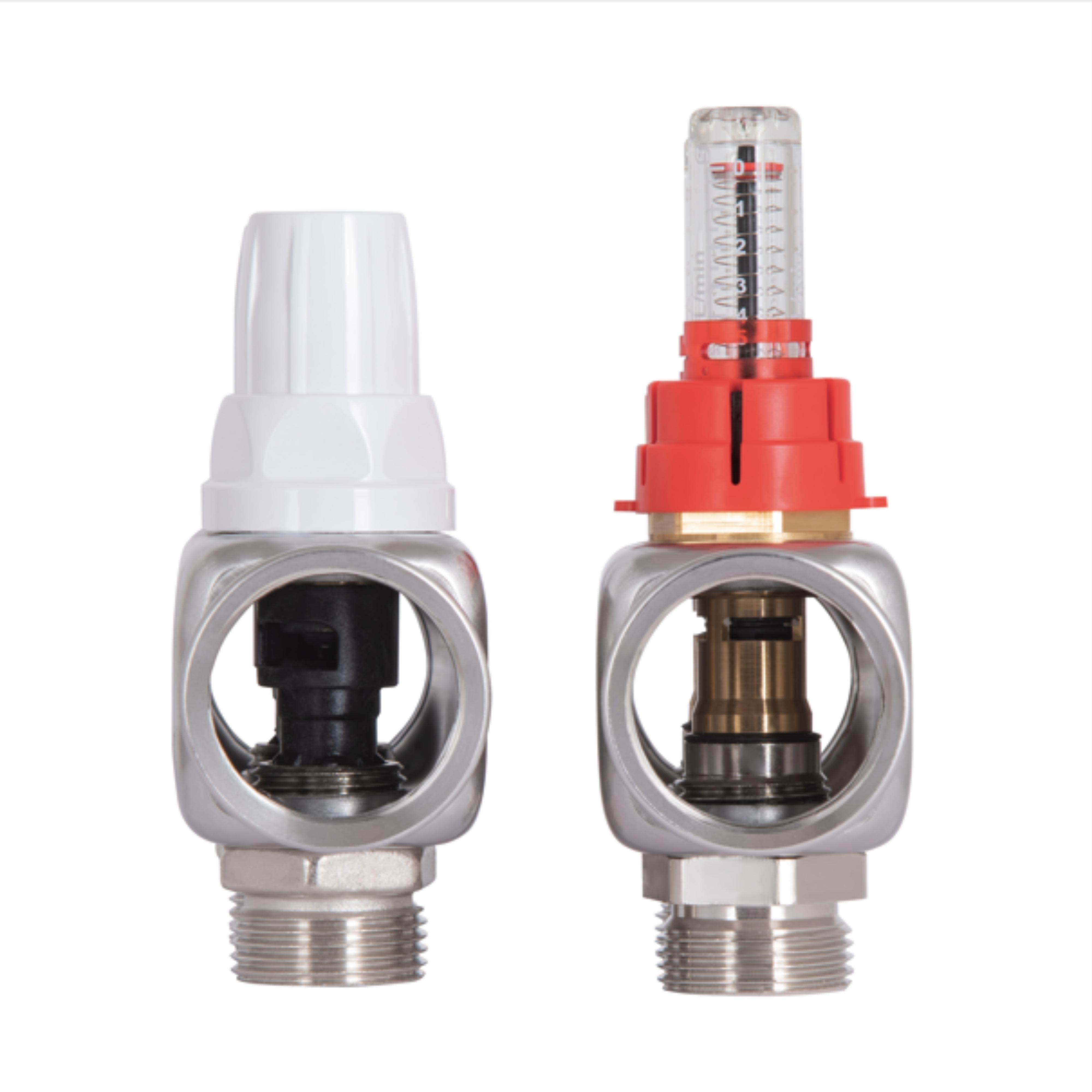 Коллектор для теплого пола ICMA 87K073179PG32QU 2 контура с расходомерами 1"/3/4" (250465) - фото 5 Коллектор для теплого пола ICMA 87K073179PG32QU 2 контура с расходомерами 1"/3/4" (250465) - фото 5