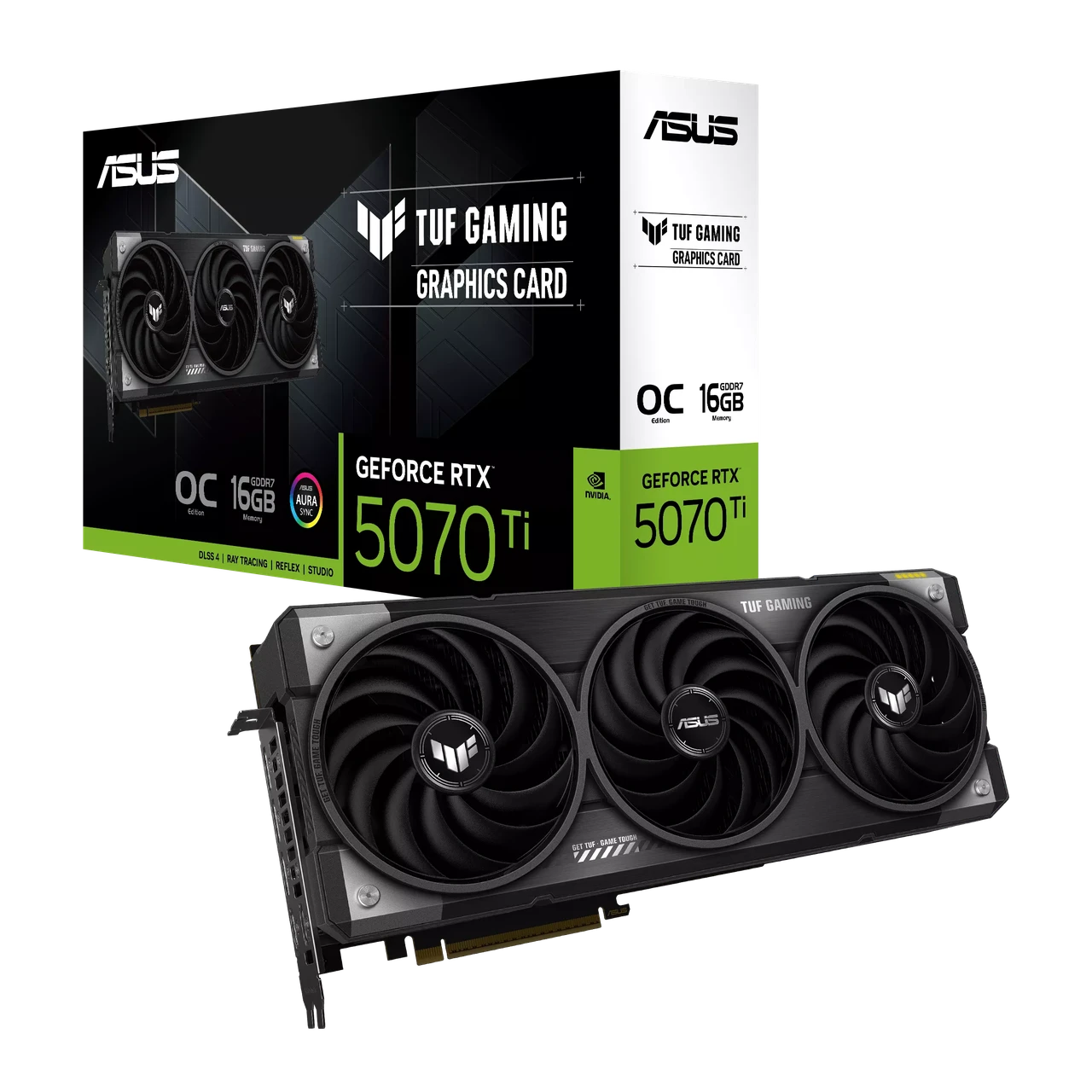 Видеокарта RTX 5070 Ti 16GB GDDR7 TUF Gaming OC Asus (TUF-RTX5070TI-O16G-GAMING)