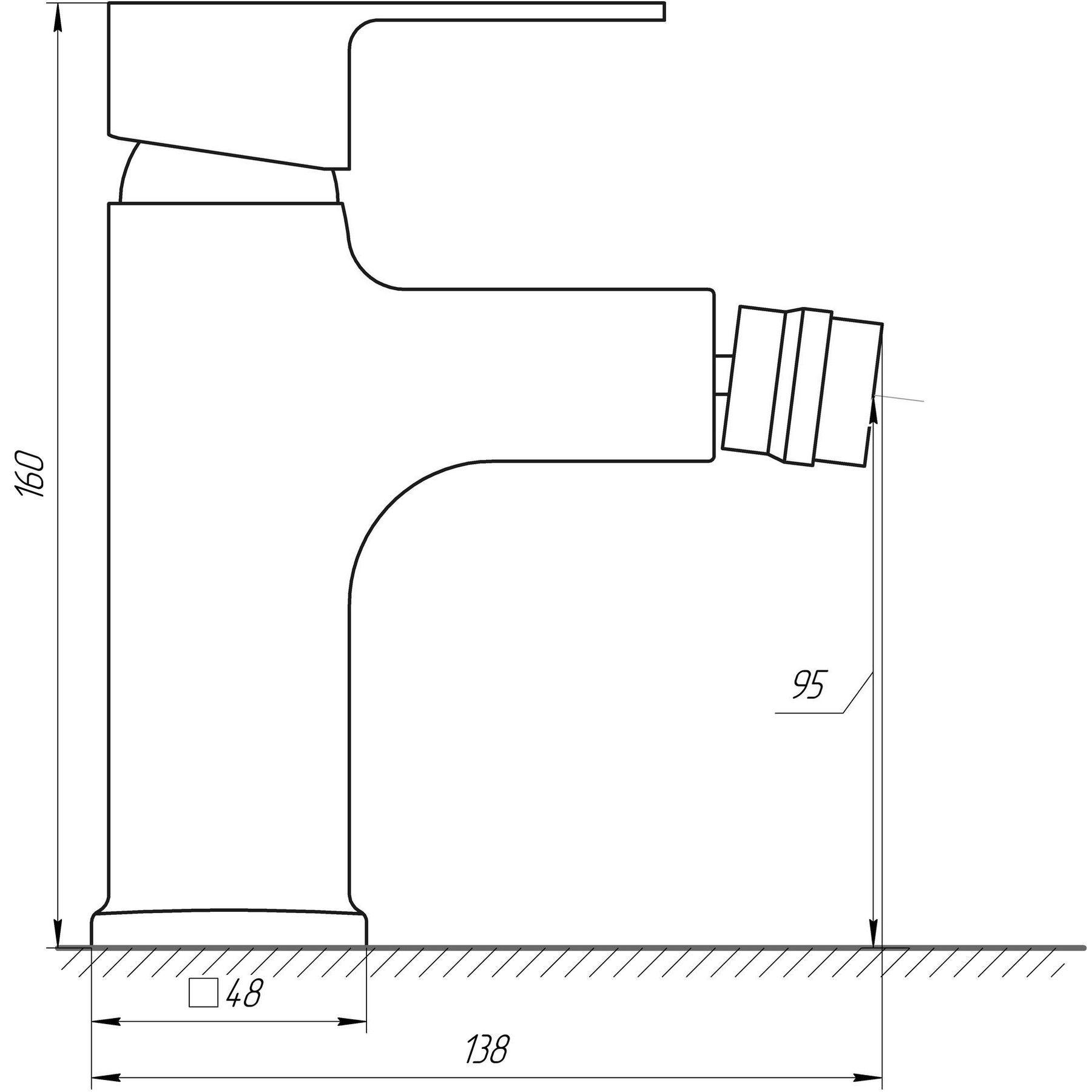 Змішувач для біде DOMINO Malibu DMM-106 (000014935) - фото 4