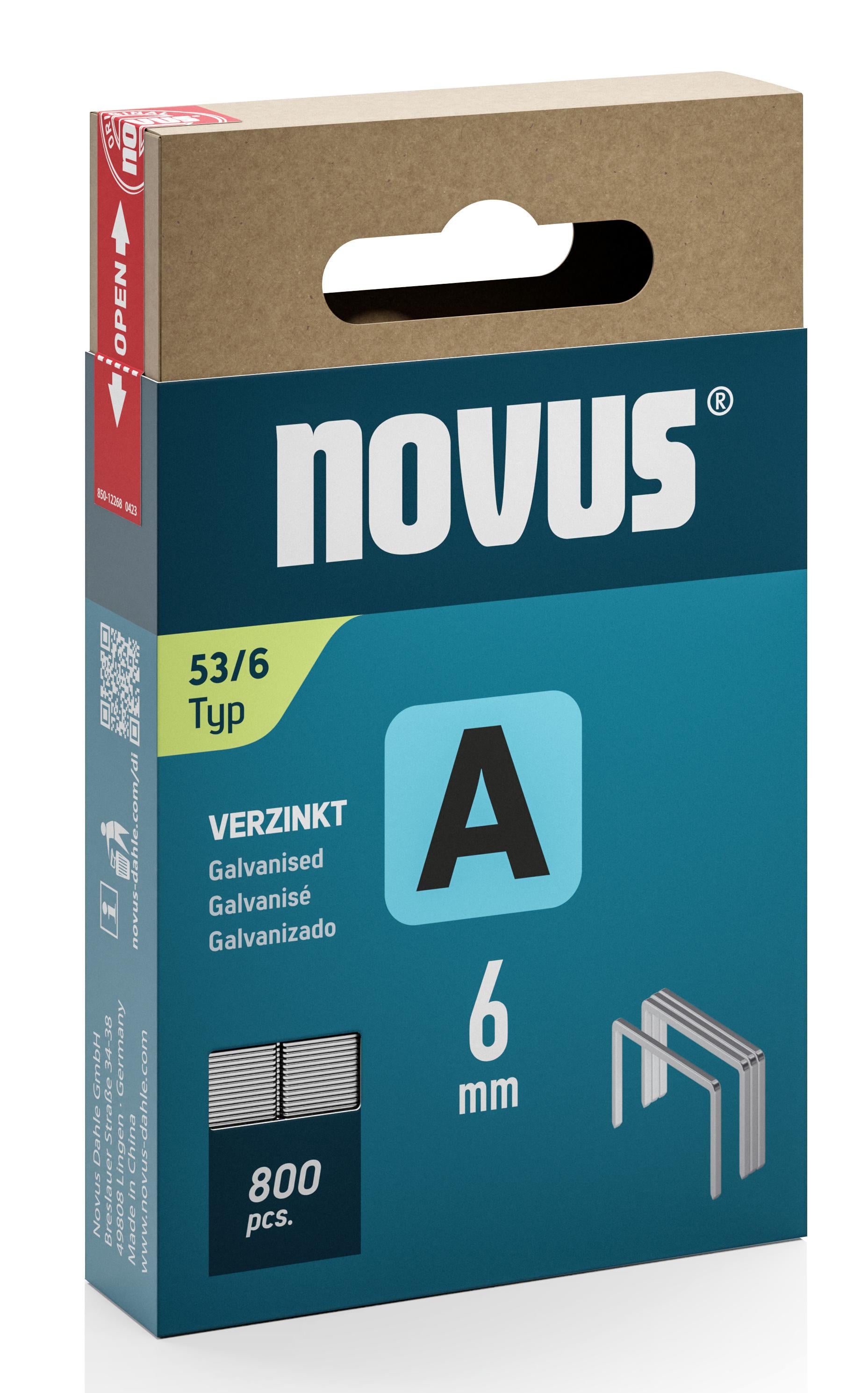 Скобы строительные NOVUS А53 6 мм 800 шт. (35967561) Скобы строительные NOVUS А53 6 мм 800 шт. (35967561)