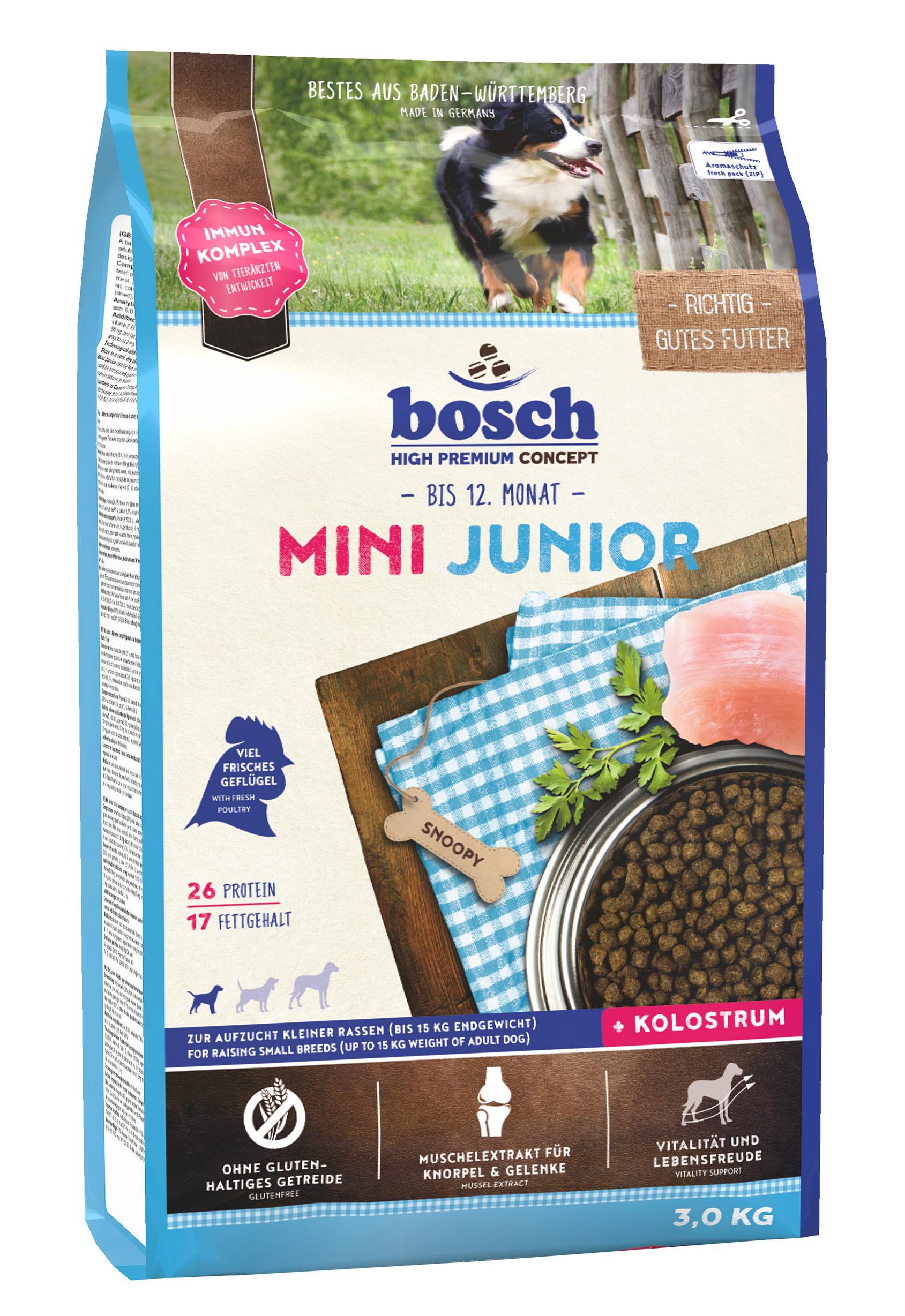 Сухой корм для собак Bosch Mini Junior 3 кг
