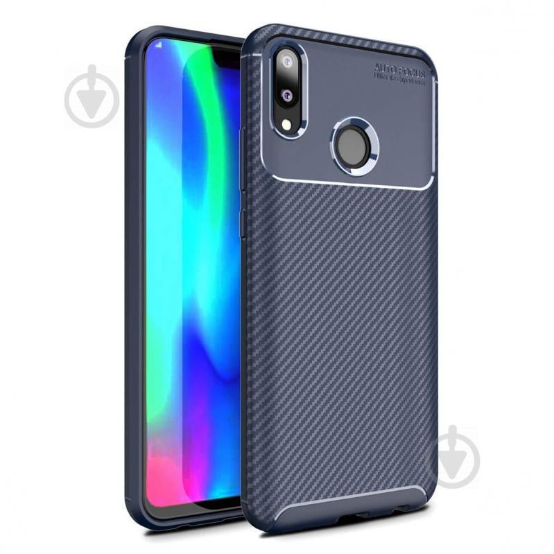 Чехол Carbon Case Huawei Y9 2019 / Enjoy 9 Plus Синий (hub_lvPQ65140)