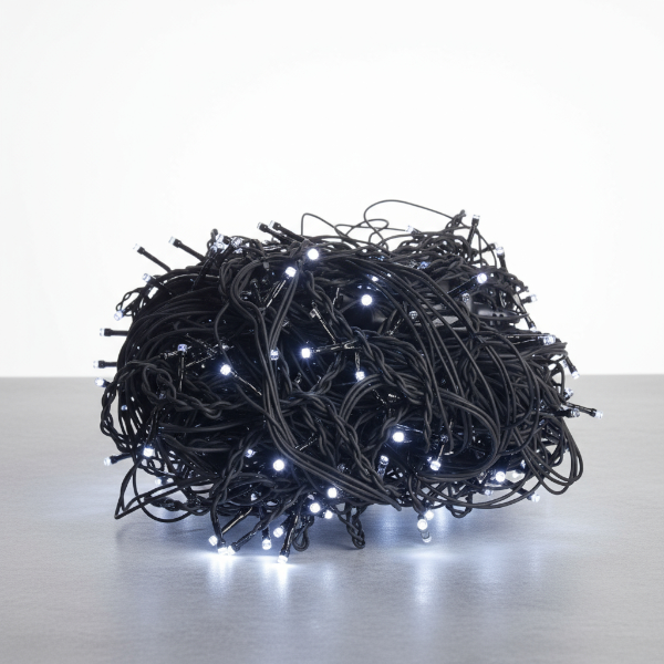 Гірлянда мережна Бахрома вулична 20 м 335 LED діодів зовнішня від мережі чорна нитка колір світла Білий (20MBW) - фото 1 Гірлянда мережна Бахрома вулична 20 м 335 LED діодів зовнішня від мережі чорна нитка колір світла Білий (20MBW) - фото 1