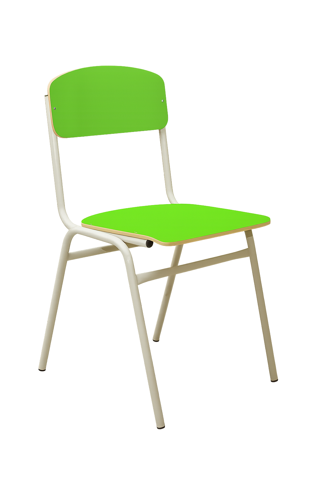 Стілець фанерний ISO з пластиковим покриттям HPL Салатовий (30665601)