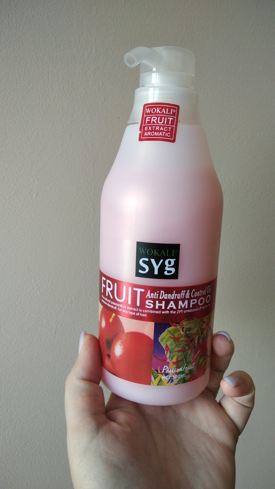 Шампунь для волосся Wokali Fruit Shampoo Passionfruit проти лупи контроль жиру 500 мл - фото 4