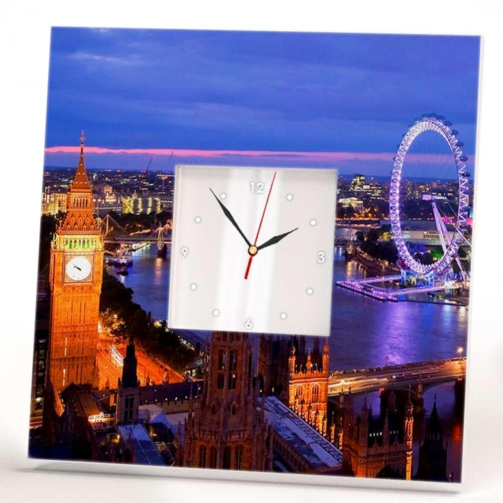 Часы настенные необычные WonderCloud Лондон 260x260 мм (C03042)