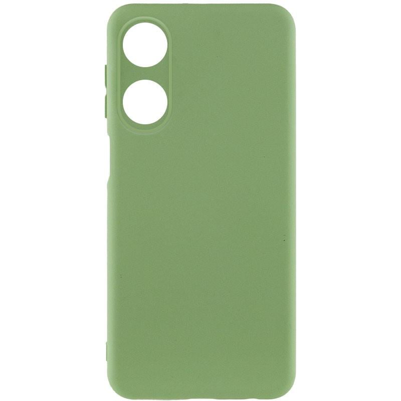 Противоударный чехол Silicone Cover Lakshmi Full Camera (A) для Oppo A38 / A18 Зеленый / Pistachio